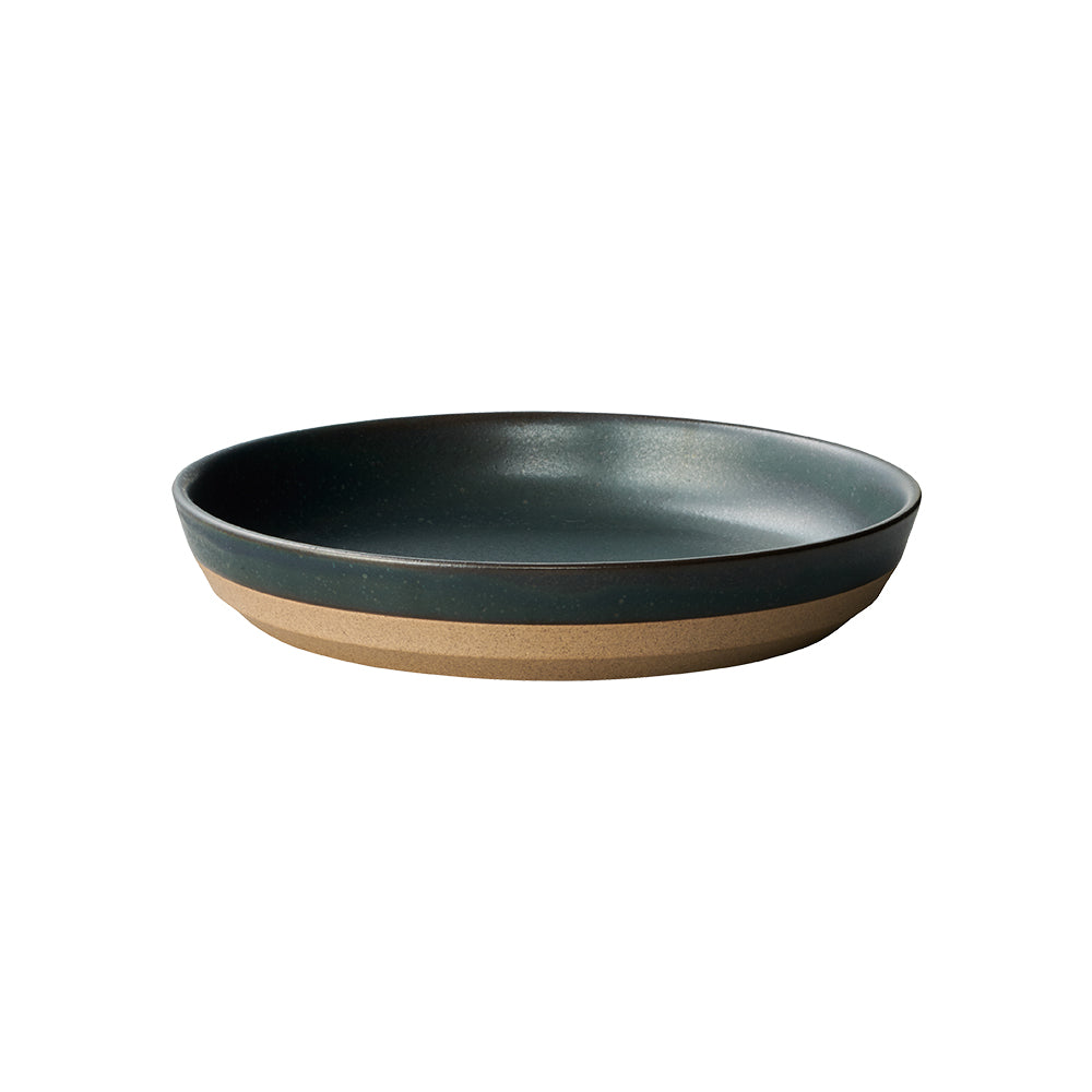 KINTO CLK-151 Porcelain Deep Plate 210 mm, CLK-151 Porcelain Deep Plate 210 mm in White, Beige or Black, Microwave and dishwasher safe, Made in Japan, 21 x 21 x 3.5 cm and 550 g, White or Beige or Black
