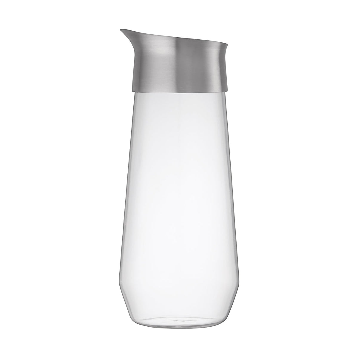 KINTO LUCE Water Carafe, LUCE Water Carafe 1000 mL Clear Heat-Resistant Glass for water, Screw Lid Not Fully Sealed, Microwave and Dishwasher Safe Body, Made in China, 10.5 x 10.5 x 25 cm and 518 g, Clear
