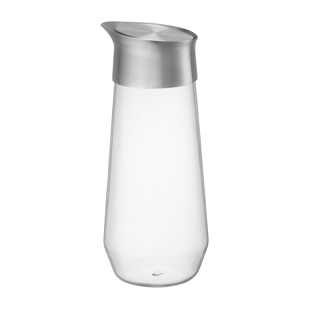 KINTO LUCE Water Carafe, LUCE Water Carafe 1000 mL Clear Heat-Resistant Glass for water, Screw Lid Not Fully Sealed, Microwave and Dishwasher Safe Body, Made in China, 10.5 x 10.5 x 25 cm and 518 g, Clear