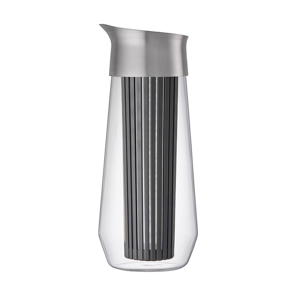 KINTO LUCE Cold Brew Carafe, LUCE Cold Brew Carafe 1000 mL Clear Heat-Resistant Glass for cold brew coffee, Screw Lid Not Fully Sealed, Microwave and Dishwasher Safe Body, Made in China, 10.5 x 10.5 x 25 cm and 575 g, Clear