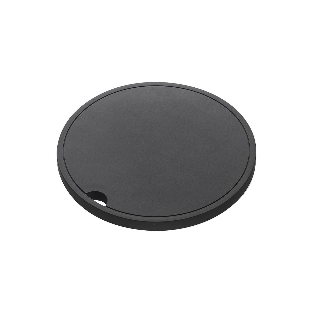 Yamazaki Tower Round Silicone Pot Rest, Thick Round Silicone Pot Rest for a Quick Place to Put a Hot Pot While Cooking, Takes Heavy Ceramic and Cast Iron Pots, Hangs on a Hook, Heat Safe to 200 C, 16 x 16 x 1 cm and 150 g, White or Black