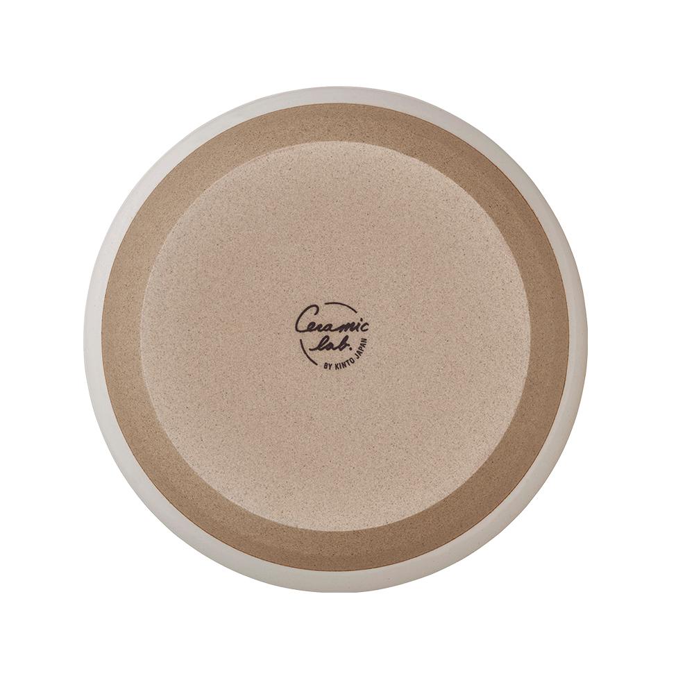 KINTO CLK-151 Porcelain Bowl 220 mm, CLK-151 Porcelain Bowl 220 mm in Beige or Pink Holding 1600 mL, Microwave and dishwasher safe, Made in Japan, 22 x 22 x 7 cm and 720 g, Beige or Pink