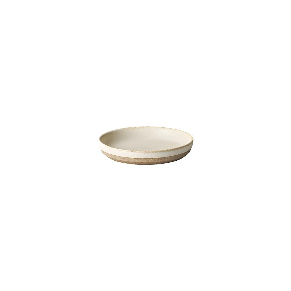 KINTO CLK-151 Porcelain Plate 100 mm, CLK-151 Porcelain Plate 100 mm in White, Beige or Black, Microwave and dishwasher safe, Made in Japan, 10 x 10 x 1.5 cm and 100 g, White or Beige or Black