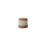 KINTO CLK-211 Porcelain Canister 70 mm, CLK-211 Porcelain Canister 70 mm in White or Black Holding 100 mL, Container microwave and dishwasher safe, Made in Japan and China (cork lid), 7 x 7 x 6.5 cm and 140 g, White or Black
