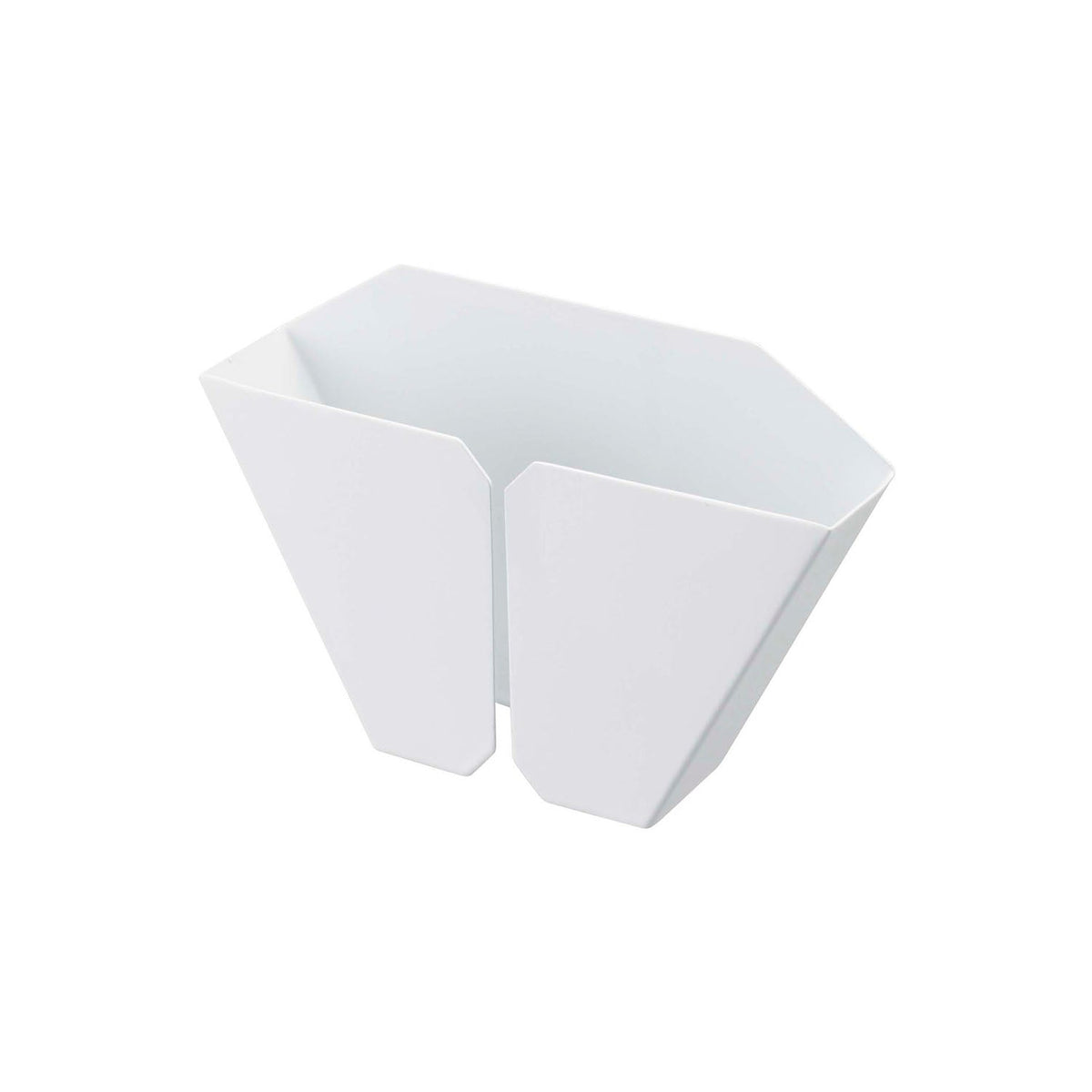 Yamazaki Tower Magnetic Coffee Paper Filter Holder, Filter Holder That Sticks to a Refrigerator Side or Steel Kitchen Panel by Strong Magnet, Holds 500 g, 15 x 3.3 x 9 cm and 210 g, White