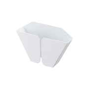 Yamazaki Tower Magnetic Coffee Paper Filter Holder, Filter Holder That Sticks to a Refrigerator Side or Steel Kitchen Panel by Strong Magnet, Holds 500 g, 15 x 3.3 x 9 cm and 210 g, White