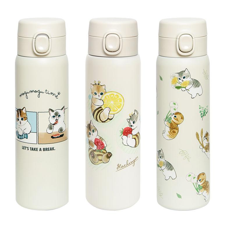 Mofusand Sushi Cat One-Push Stainless Bottle 480 ml