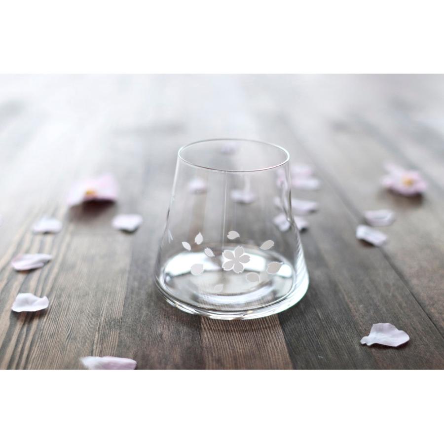 Marumo Takagi Color-Changing Sakura Mt. Fuji Hoei Beer Glass 280 ml In Wooden Box