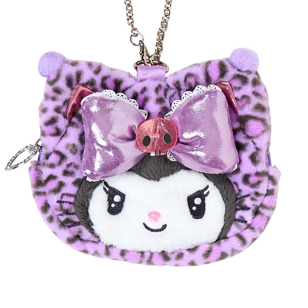 Sanrio Kuromi Leopard Gal Cat Face Pouch Charm