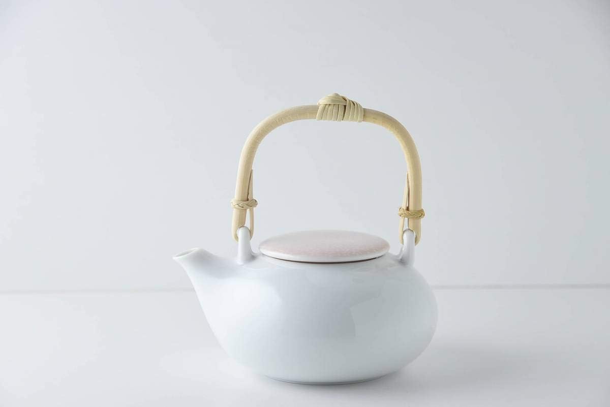 MIYAMA Casane Te Mino Ware Cherry Blossom Peach Glaze Teapot 320 ml