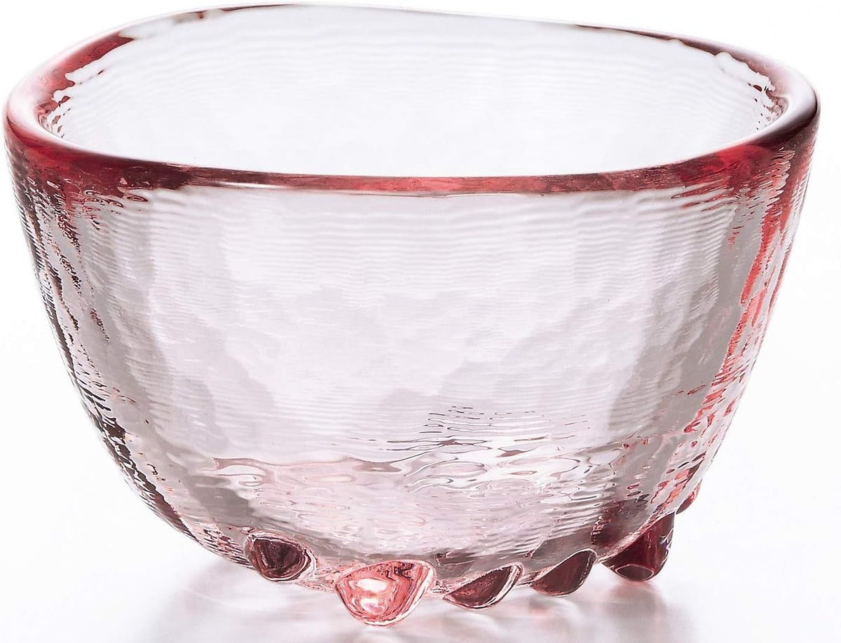 ADERIA Edo Glass Daruma Pink Sake Cup 70 ml
