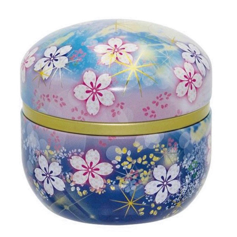 Suzuko Shizuoka Sencha Tea Bags, Blue Sakura Vidro Tin, 6 Bags