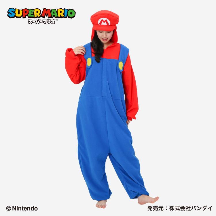 Nintendo Super Mario Mario Fleece Kigurumi, Adult Size M