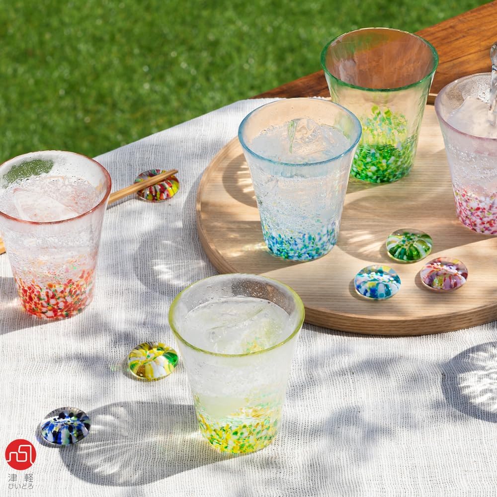ADERIA Tsugaru Vidro Nihon no Iro Fukei Yuki no Akari Glass Tumbler 300 ml