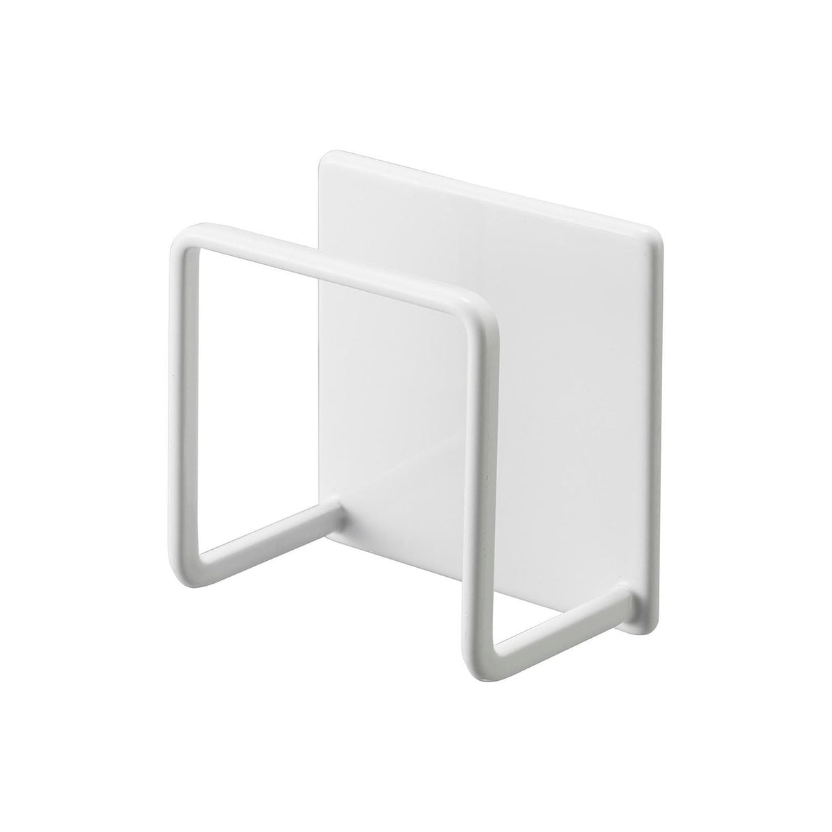 Yamazaki Tower Magnetic Sponge Holder, Sponge Holder That Sticks to a Refrigerator Side or Steel Kitchen Panel by Strong Magnet, Holds 500 g, 6.5 x 4.3 x 6.5 cm and 90 g, White or Black