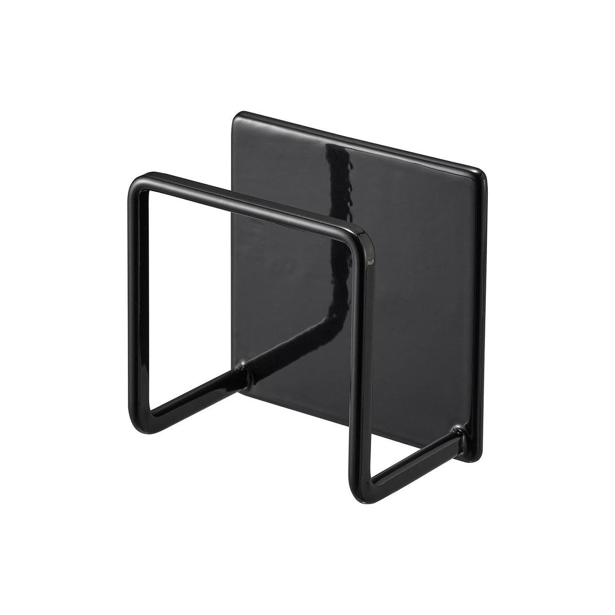 Yamazaki Tower Magnetic Sponge Holder, Sponge Holder That Sticks to a Refrigerator Side or Steel Kitchen Panel by Strong Magnet, Holds 500 g, 6.5 x 4.3 x 6.5 cm and 90 g, White or Black