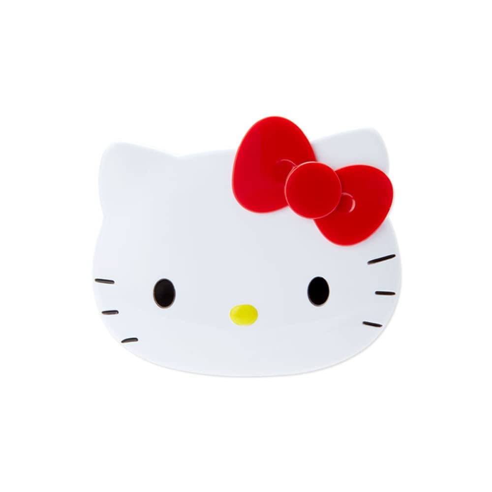 Sanrio Character Face-Shaped Folding Mirror and Comb Set, Compact Pocket Mirror, 7 Characters