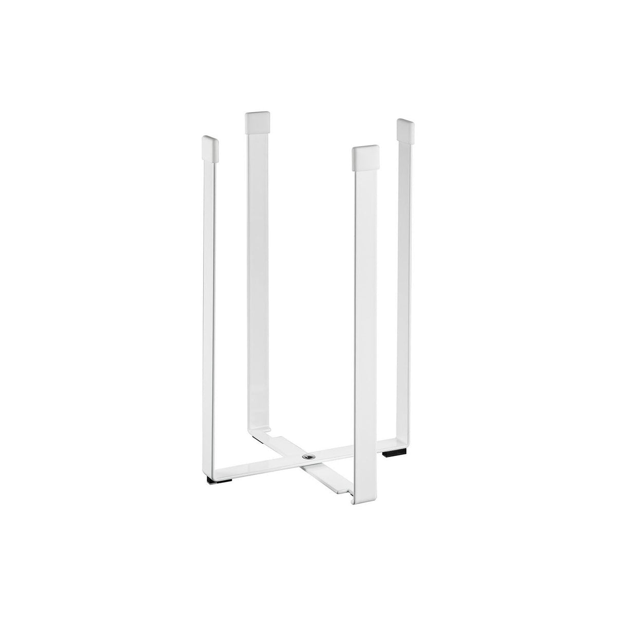 Yamazaki Tower Folding Poly Bag Eco Holder L, Folding Stand That Holds a Poly Bag Open for Scraps While You Cook, Doubles as a Board, Recipe Book or Tablet Stand, Folds Flat, 15 x 14.5 x 22 cm and 270 g, White or Black
