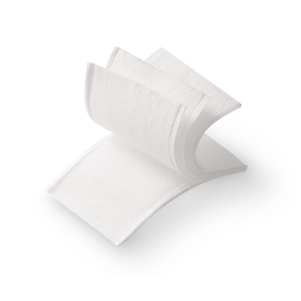 Kanebo 4 Layering Cotton, 100 Sheets of Large 60 x 80 mm Four-Layer Peelable 100% Cotton Pads for Wiping and Cotton Packs, Made in Japan