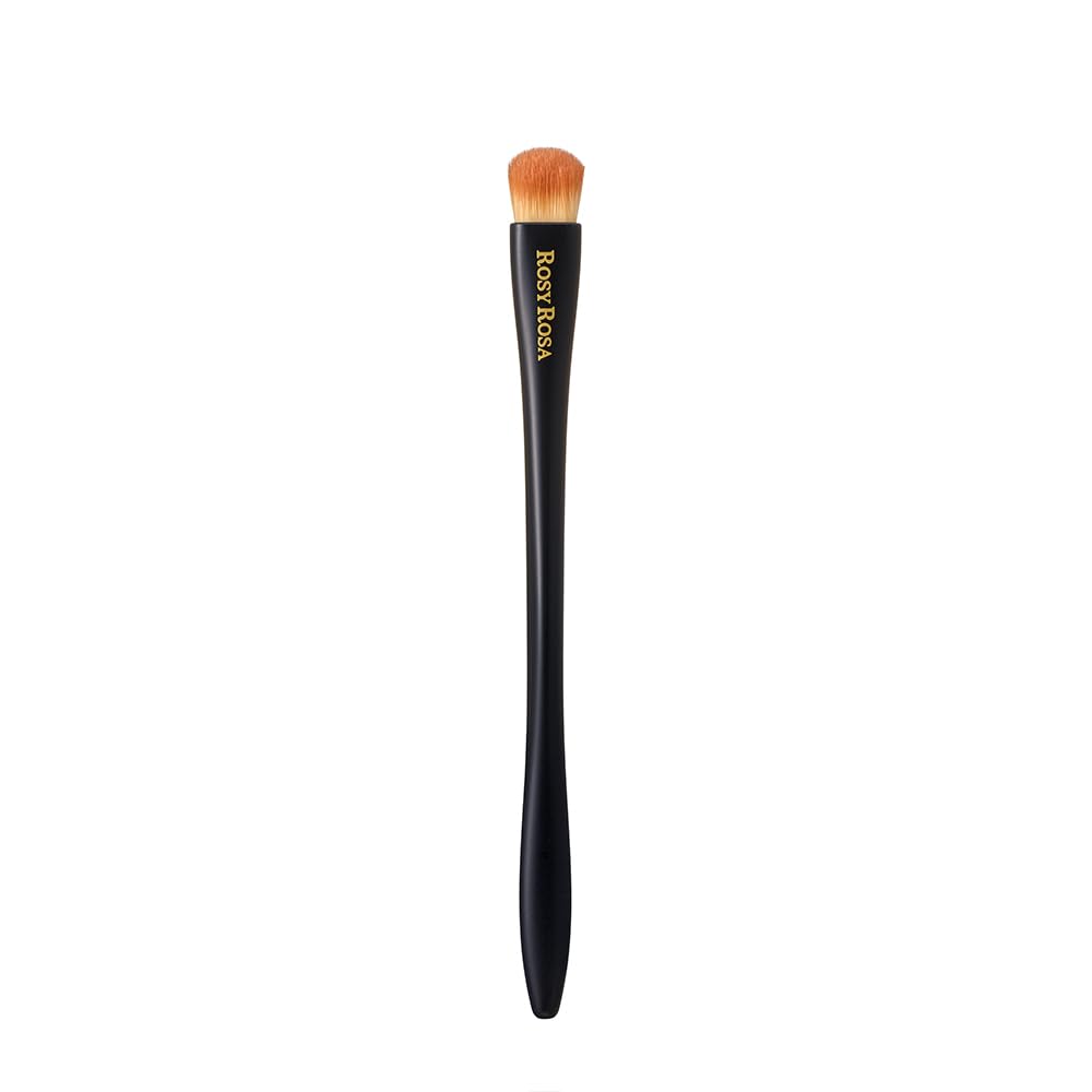 Rosy Rosa Multi-Use Makeup Brush with Ergonomic Handle, Point, Face, Shadow or Base Brush for Eyeshadow, Powder, Highlight and Foundation