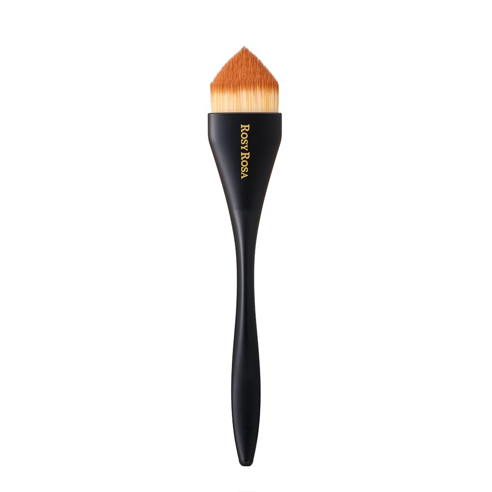 Rosy Rosa Multi-Use Makeup Brush with Ergonomic Handle, Point, Face, Shadow or Base Brush for Eyeshadow, Powder, Highlight and Foundation