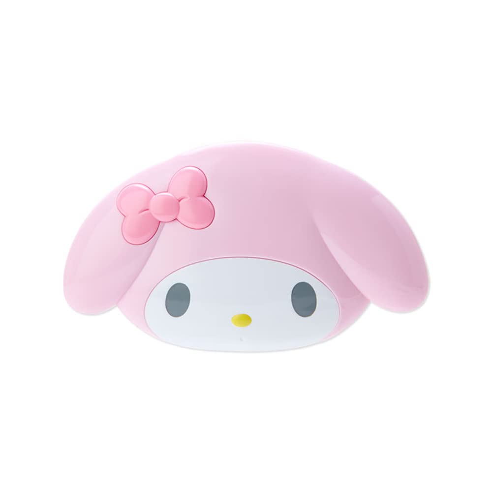 Sanrio Character Face-Shaped Folding Mirror and Comb Set, Compact Pocket Mirror, 7 Characters