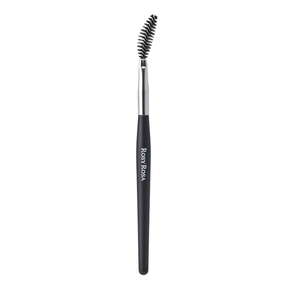 Rosy Rosa Soft Curve Screw Brush, Gently Curved Spiral Brush for Eyebrows and Lashes, Soft-Tipped PBT Bristles