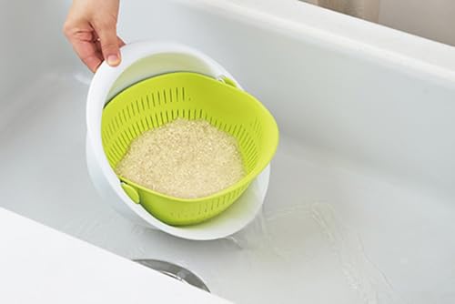 Akebono Miracle Strainer Bowl MZ-3510 — Large Green — Amazon Japan source image 3