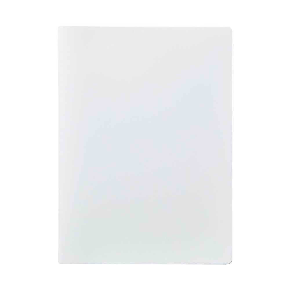 King Jim Receipt and Invoice Scan Holder 790, A4 Two-Fold PP File with Anti-Glare Scan Sheet and Pockets for A4 Papers, Business Cards and Receipts, 312 x 230 mm, Black, Beige or White
