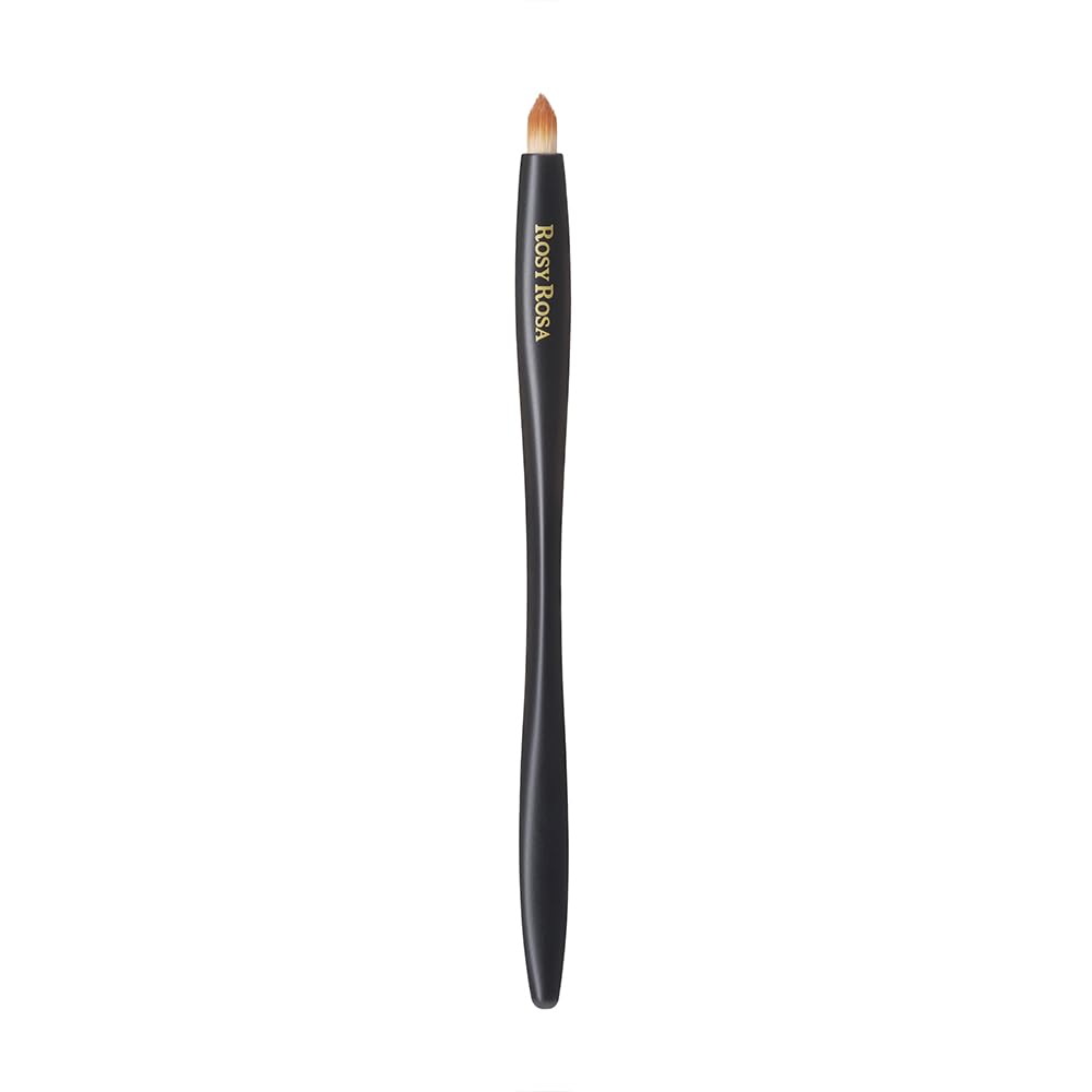 Rosy Rosa Multi-Use Makeup Brush with Ergonomic Handle, Point, Face, Shadow or Base Brush for Eyeshadow, Powder, Highlight and Foundation
