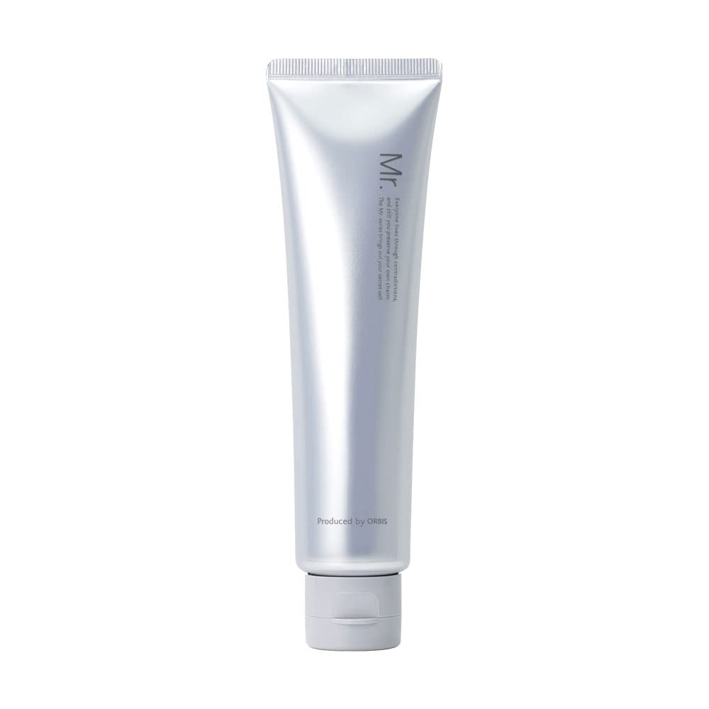 ORBIS Mr. Cleanser 100 g, Black Gel Special Face Wash for Men, Fragrance-Free, Colour-Free and Alcohol-Free, Weakly Acidic