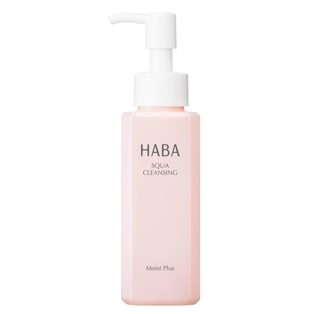 HABA Squa Cleansing 120 ml, Squalane Moisturising Cleansing Oil That Removes Makeup and Old Keratin, Fragrance-Free and Petroleum-Surfactant-Free