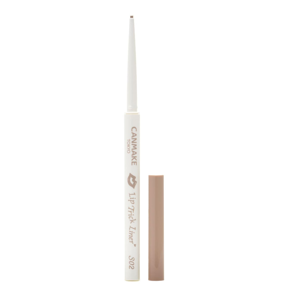 Canmake Lip Trick Liner, Twist-Up Lip Highlight and Shading Pencil with 1.5 mm Fine Tip