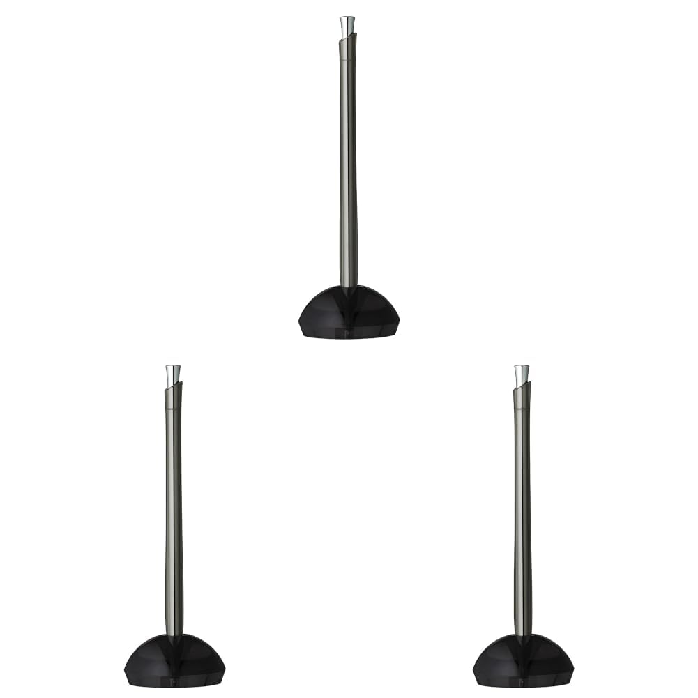 ZEBRA Desk Pen Floss BA65-GBK, 0.7 mm Oil-Based Ballpoint on a Glass Black Base, Pen 166.4 mm and 20.1 g, Base 53.9 mm Wide, Pack of 1, 3 or 10