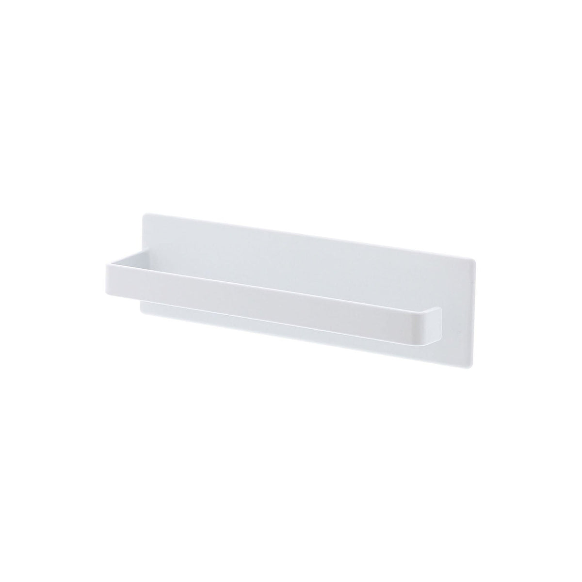 Yamazaki Tower Magnetic Bathroom Towel Hanger, Holder That Sticks to a Steel Bathroom Wall by Magnet and Drains Water So Slime Stays Away, Holds 1 kg, 18 x 4.5 x 5 cm and 200 g, White or Black