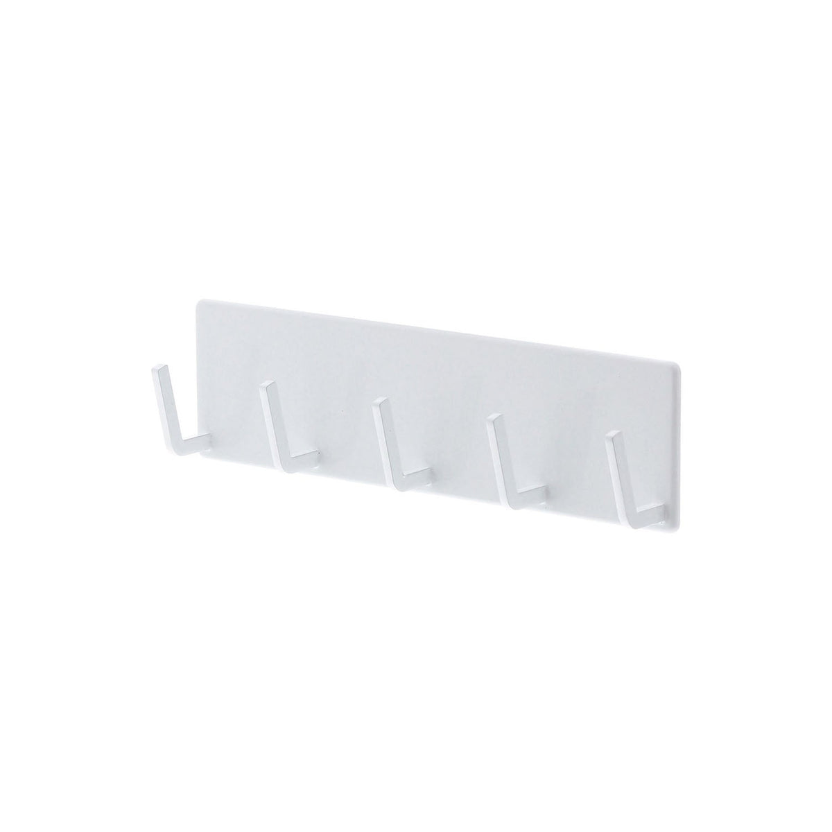 Yamazaki Tower Magnetic Bathroom Hook Bar, Holder That Sticks to a Steel Bathroom Wall by Magnet and Drains Water So Slime Stays Away, Holds 250 g per hook, 18 x 3 x 5 cm and 150 g, White or Black
