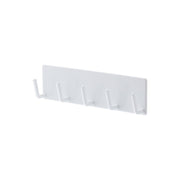 Yamazaki Tower Magnetic Bathroom Hook Bar, Holder That Sticks to a Steel Bathroom Wall by Magnet and Drains Water So Slime Stays Away, Holds 250 g per hook, 18 x 3 x 5 cm and 150 g, White or Black