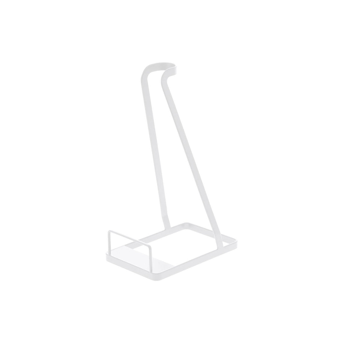 Yamazaki Tower Stick Vacuum Stand, Compact Stand That Keeps a Stick Vacuum Cleaner Upright in a Corner, Fits Pipes up to 4 cm and Heads 15 cm Wide, Holds a Vacuum up to 3 kg, Cushions Included, 15 x 24 x 38 cm and 680 g, White or Black