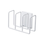 Yamazaki Tower Magnetic Sponge Holder Triple, Three-Slot Holder That Sticks to a Refrigerator Side or Steel Kitchen Panel by Strong Magnet, Holds 1 kg, 12.5 x 7 x 8.5 cm and 180 g, White or Black