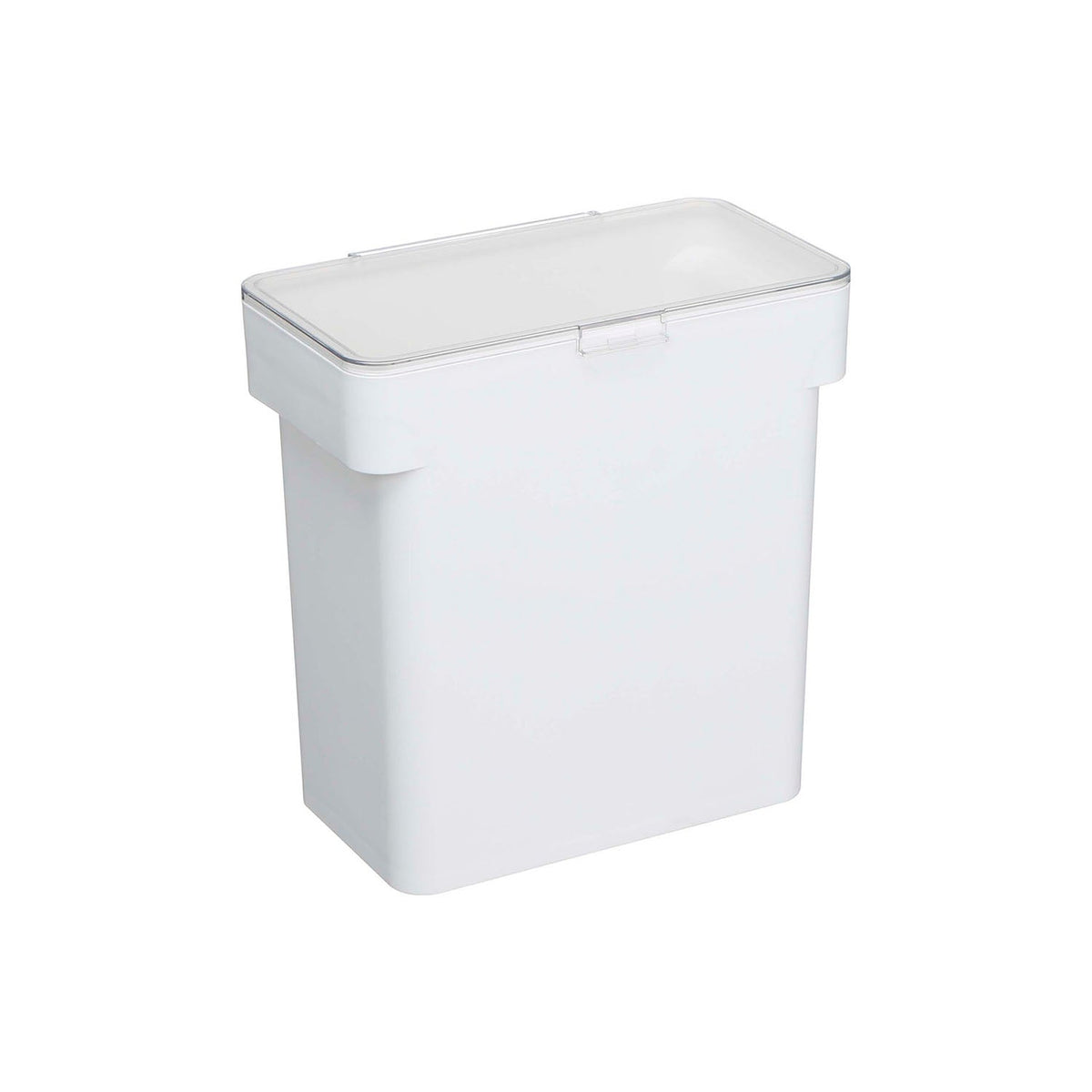 Yamazaki Tower Airtight Rice Container That Takes the Whole Bag 5 kg, Airtight Rice Container That Takes a 5 kg Bag As It Is With No Decanting, Gasket Seals Out Moisture, Holds About 5 kg, 180 mL Cup Included, 28 x 16.5 x 28.5 cm and 830 g, White or Black