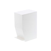 Yamazaki Tower Pedal Toilet Pot 3.9 L, Slim 3.9 L Pedal Toilet Pot That Opens With a Foot Press, Back Handle Makes It Easy to Move When Cleaning, Lid Opens Past 90 Degrees to Fit a Bag, 12 x 19 x 27.5 cm and 750 g, White or Black