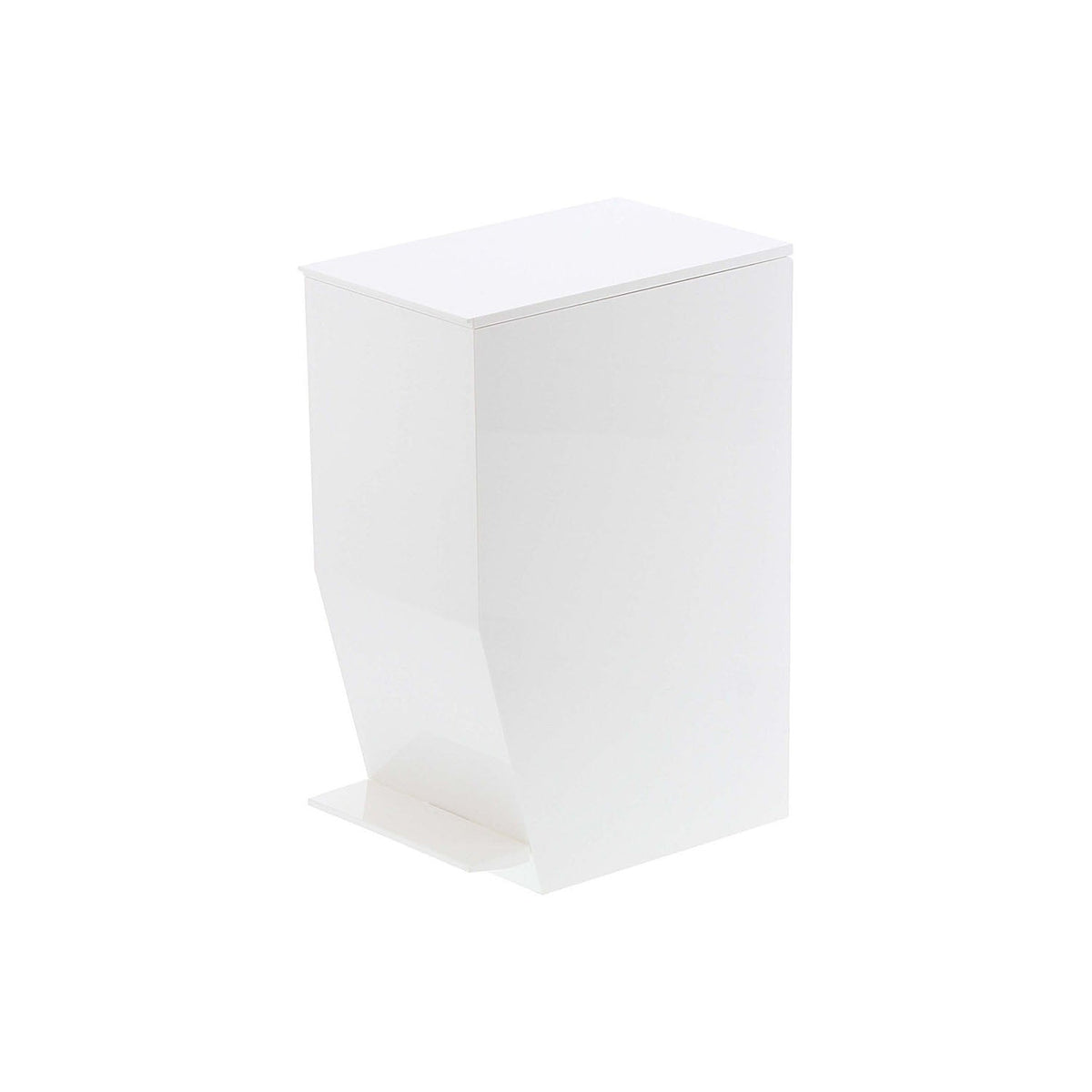 Yamazaki Tower Pedal Toilet Pot 3.9 L, Slim 3.9 L Pedal Toilet Pot That Opens With a Foot Press, Back Handle Makes It Easy to Move When Cleaning, Lid Opens Past 90 Degrees to Fit a Bag, 12 x 19 x 27.5 cm and 750 g, White or Black