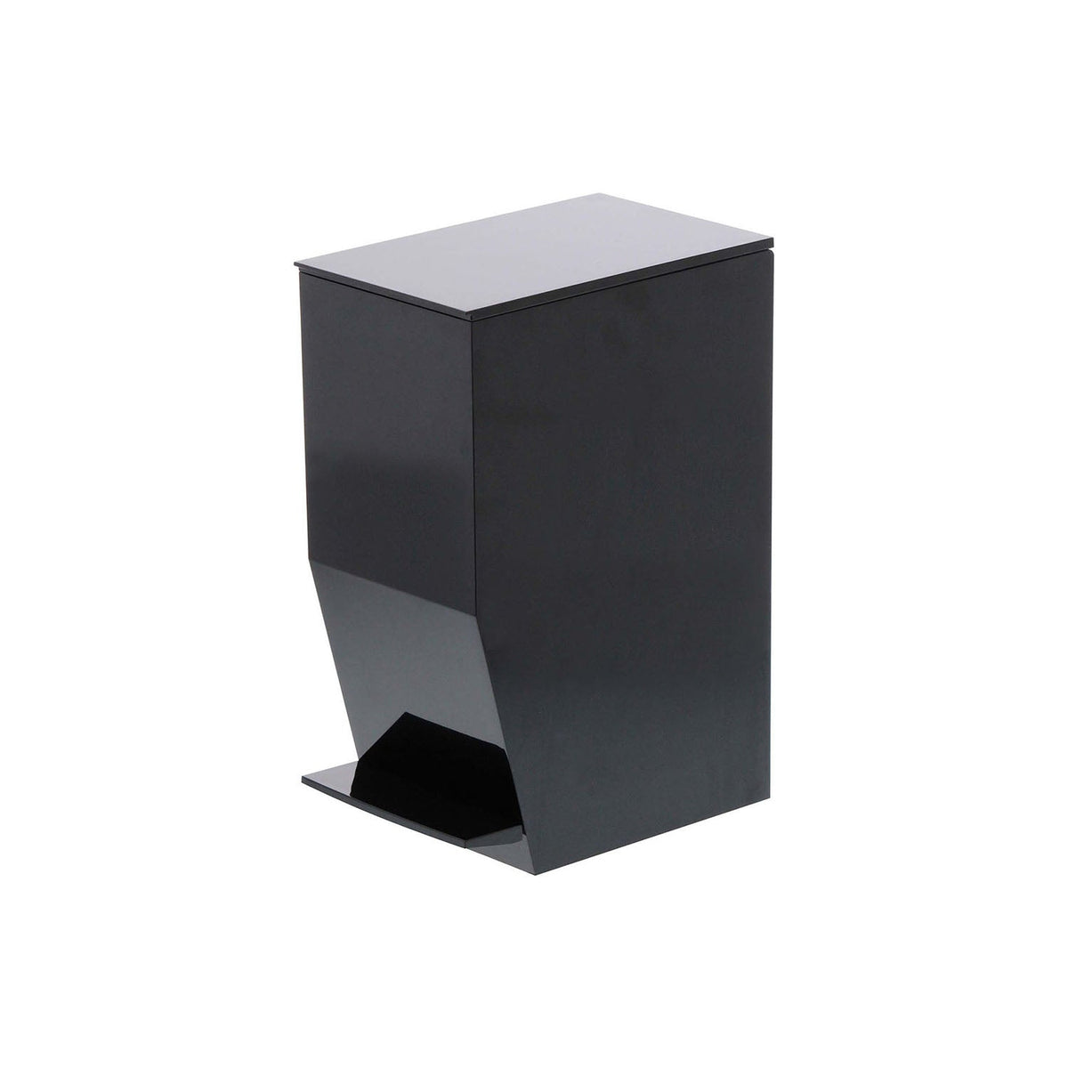 Yamazaki Tower Pedal Toilet Pot 3.9 L, Slim 3.9 L Pedal Toilet Pot That Opens With a Foot Press, Back Handle Makes It Easy to Move When Cleaning, Lid Opens Past 90 Degrees to Fit a Bag, 12 x 19 x 27.5 cm and 750 g, White or Black