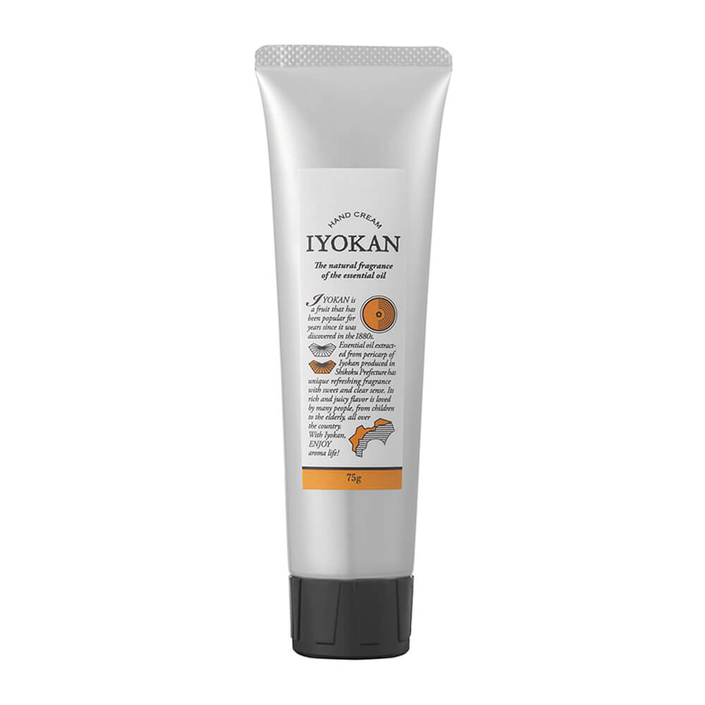 Japanese Citrus and Lavender Hand Cream, 75 g Tube with Shea Butter and Olive Oil, Essential-Oil Scents in 6 Types, Made in Japan