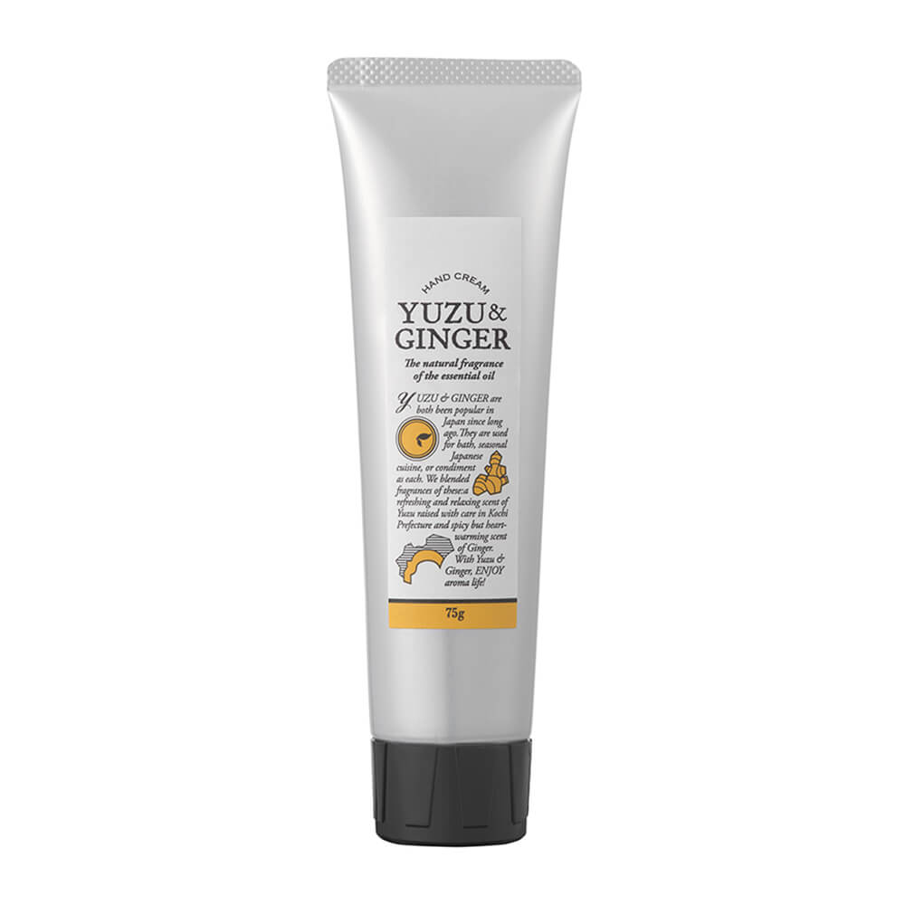 Japanese Citrus and Lavender Hand Cream, 75 g Tube with Shea Butter and Olive Oil, Essential-Oil Scents in 6 Types, Made in Japan