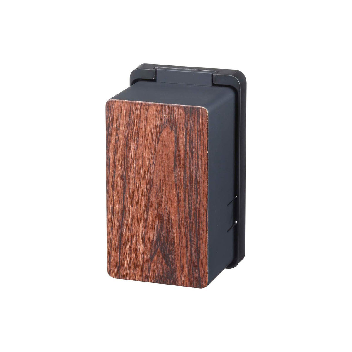 Yamazaki Woody Outlet Guard Woody, Full-Cover Outlet Guard for One to Three Socket Wall Outlets That Keeps Dust Out and Children and Pets Away From Plugs, Fits One to Three Sockets, 7 x 6 x 12 cm and 62 g, White or Black