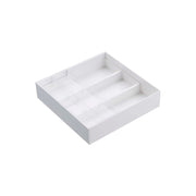 Yamazaki Tower Extendable Sliding Desk Tray, Extendable Tray With a Sliding Translucent Top Tray That Fits Drawers 25 to 45 cm and Sorts Long and Small Desk Items, Heat Safe to 80 C, 25 x 24.6 to 45 x 5.7 cm and 620 g, White or Black