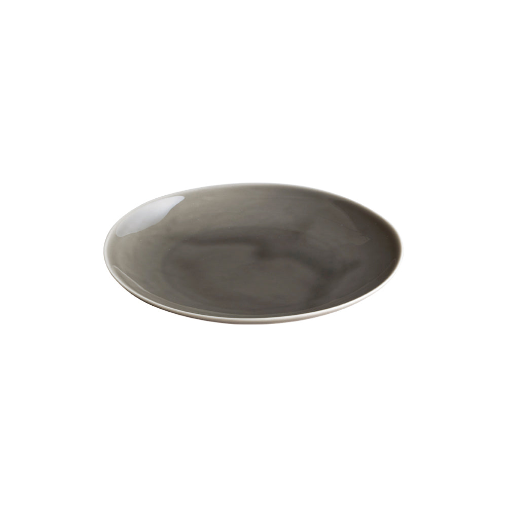 KINTO ATELIER TETE Porcelain Plate 180 mm, ATELIER TETE Porcelain Plate 180 mm in Off White, Light Grey or Pink Beige, Microwave and dishwasher safe, Made in Japan, 18 x 18 x 2 cm and 220 g, Off White or Light Grey or Pink Beige