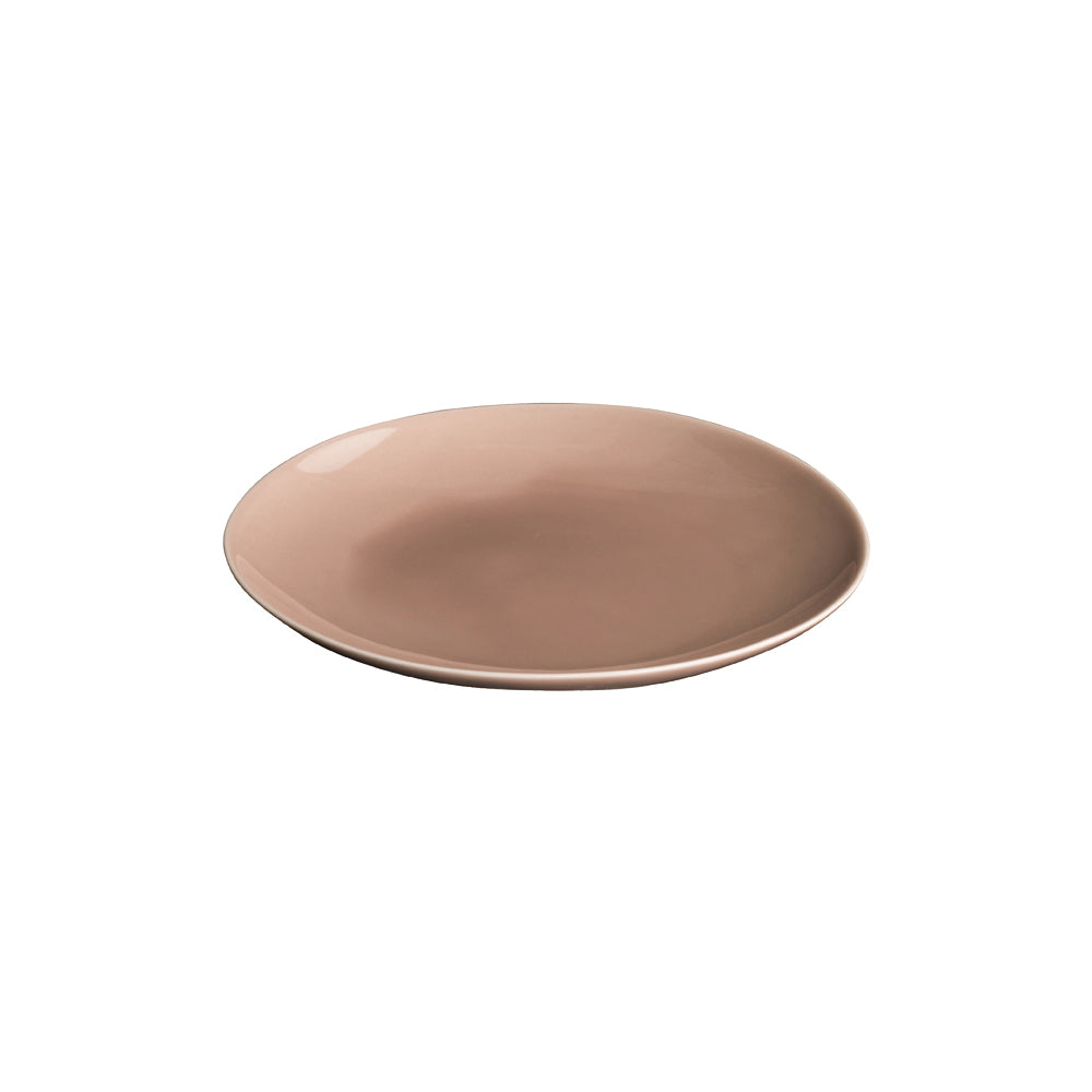 KINTO ATELIER TETE Porcelain Plate 180 mm, ATELIER TETE Porcelain Plate 180 mm in Off White, Light Grey or Pink Beige, Microwave and dishwasher safe, Made in Japan, 18 x 18 x 2 cm and 220 g, Off White or Light Grey or Pink Beige