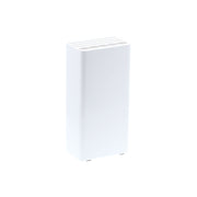 Yamazaki Tower Kitchen Knife and Scissors Stand, Slim Stand That Holds a Knife and Kitchen Scissors Together in Slits, Blades Up to 21 cm and 3 mm Thick, Scissors 10 to 15 mm Thick, 11 cm Wide, 11 x 7 x 22.3 cm and 930 g, White or Black